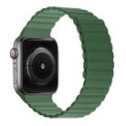 Silicone Magnetic Integrated Long Strap Watch Band For Apple Watch Series 8&7 45mm / SE 2&6&SE&5&4 44mm / 3&2&1 42mm(Green) - 1