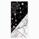 For Samaung Galaxy S22 Ultra 5G Abstract Marble Pattern TPU Phone Protective Case(Black) - 1