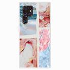 For Samaung Galaxy S22 Ultra 5G Abstract Marble Pattern TPU Phone Protective Case(Graffiti Color) - 1