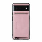 For Google Pixel 6 JEEHOOD Magnetic Zipper Horizontal Flip Phone Leather Case(Pink) - 1