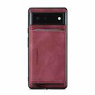 For Google Pixel 6 JEEHOOD Magnetic Zipper Horizontal Flip Phone Leather Case(Red) - 1