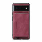 For Google Pixel 6 Pro JEEHOOD Magnetic Zipper Horizontal Flip Phone Leather Case(Red) - 1