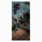 For Samaung Galaxy S22 Ultra 5G Painted Pattern High Transparent TPU Phone Case(Glass Tiger) - 1