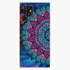 For Samaung Galaxy S22 Ultra 5G Painted Pattern High Transparent TPU Phone Case(Oil Painting Flowers) - 1