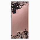 For Samaung Galaxy S22 Ultra 5G Painted Pattern High Transparent TPU Phone Case(Lace Flower) - 1