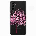 For Samsung Galaxy A13 5G Painted Pattern High Transparent TPU Phone Case(Butterfly Tree) - 1