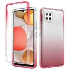 For Samsung Galaxy A42 5G High Transparency Two-color Gradual Change PC+TPU Phone Case(Red) - 1