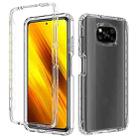 For Xiaomi Poco X3 NFC High Transparency Two-color Gradual Change PC+TPU Phone Case(Transparent) - 1