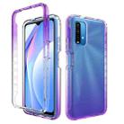 For Xiaomi Poco M3 High Transparency Two-color Gradual Change PC+TPU Phone Case(Purple) - 1