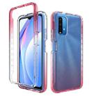 For Xiaomi Poco M3 High Transparency Two-color Gradual Change PC+TPU Phone Case(Red) - 1