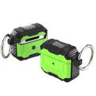 TPU + PC Anti-fall Earphones Case with Hook For AirPods 3(Grass Green) - 1