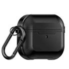 Aluminum Alloy Anti-fall Earphones Case with Hook For AirPods 3(Black) - 1