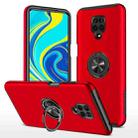 For Xiaomi Redmi Note 9 Pro / Note 9S PC + TPU Shockproof Magnetic Phone Case with Invisible Ring Holder(Red) - 1