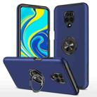 For Xiaomi Redmi Note 9 Pro / Note 9S PC + TPU Shockproof Magnetic Phone Case with Invisible Ring Holder(Blue) - 1