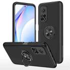For Xiaomi Mi 10T Pro 5G PC + TPU Shockproof Magnetic Phone Case with Invisible Ring Holder(Black) - 1