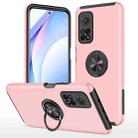 For Xiaomi Mi 10T Pro 5G PC + TPU Shockproof Magnetic Phone Case with Invisible Ring Holder(Rose Gold) - 1