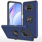 For Xiaomi Mi 10T Lite 5G PC + TPU Shockproof Magnetic Phone Case with Invisible Ring Holder(Blue) - 1