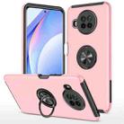 For Xiaomi Mi 10T Lite 5G PC + TPU Shockproof Magnetic Phone Case with Invisible Ring Holder(Rose Gold) - 1