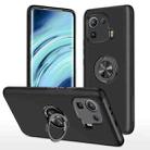 For Xiaomi Mi 11 Pro PC + TPU Shockproof Magnetic Phone Case with Invisible Ring Holder(Black) - 1