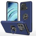 For Xiaomi Mi 11 Pro PC + TPU Shockproof Magnetic Phone Case with Invisible Ring Holder(Blue) - 1