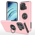 For Xiaomi Mi 11 Pro PC + TPU Shockproof Magnetic Phone Case with Invisible Ring Holder(Rose Gold) - 1