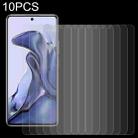 For Xiaomi Mi 11T / 11T Pro 10 PCS 0.26mm 9H 2.5D Tempered Glass Film - 1