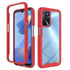 For OPPO A16 Starry Sky Solid Color Series Shockproof PC + TPU Phone Protective Case(Red) - 1