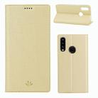 For Galaxy A20s ViLi Shockproof TPU + PU Horizontal Flip Protective Case with Card Slot & Holder(Champagne Gold) - 1