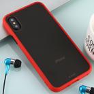 For iPhone X / XS Skin Hand Feeling Series Anti-fall Frosted PC+ TPU Case(Red) - 1