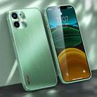 For iPhone 11 Brushed Texture Shockproof Phone Case (Matcha Green) - 1