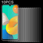 For Samsung Galaxy M32 10 PCS 0.26mm 9H 2.5D Tempered Glass Film - 1