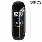 For Xiaomi Mi Band 6 / 5 / 4 50 PCS Smart Watch Hydraulic White Protective Film - 1