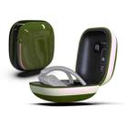Mirror Surface Silicone + PC Wireless Earphone Protective Case for Beats Powerbeats Pro(Green+White) - 1