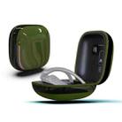 Mirror Surface Silicone + PC Wireless Earphone Protective Case for Beats Powerbeats Pro(Green+Black) - 1
