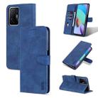 For Xiaomi Mi 11T / 11T Pro AZNS Skin Feel Calf Texture Horizontal Flip Phone Leather Case(Blue) - 1