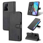 For Xiaomi Mi 11T / 11T Pro AZNS Skin Feel Calf Texture Horizontal Flip Phone Leather Case(Black) - 1