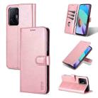 For Xiaomi Mi 11T / 11T Pro AZNS Skin Feel Calf Texture Horizontal Flip Phone Leather Case(Rose Gold) - 1