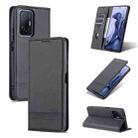 For Xiaomi Mi 11T / 11T Pro AZNS Magnetic Calf Texture Horizontal Flip Phone Leather Case(Black) - 1