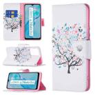 For vivo Y21 Colored Drawing Pattern Horizontal Flip Phone Leather Case with Holder & Card Slots & Wallet(Tree) - 1