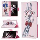 For Samsung Galaxy S22 Ultra 5G Colored Drawing Pattern Horizontal Flip Phone Leather Case with Holder & Card Slots & Wallet(Deer) - 1