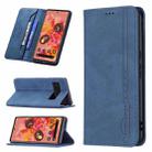 For Google Pixel 6 Magnetic RFID Blocking Anti-Theft Leather Case with Holder & Card Slots & Wallet(Blue) - 1