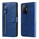 For Xiaomi 11T / 11T Pro Fashion Calf Texture Zipper Horizontal Flip Leather Phone Case(Blue) - 1