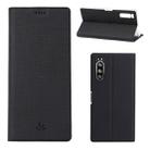 For Sony Xperia 5 ViLi Shockproof TPU + PU Horizontal Flip Protective Case with Card Slot & Holder(Black) - 1