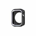 Two-color Shockproof Protective Case For Apple Watch Series 9 / 8 / 7 41mm(Black + White) - 1