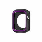 Two-color Shockproof Protective Case For Apple Watch Series 9 / 8 / 7 41mm(Purple) - 1