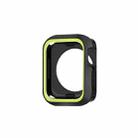 Two-color Shockproof Protective Case For Apple Watch Series 9 / 8 / 7 45mm(Black Green) - 1