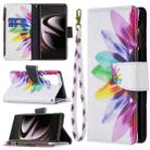 For Samsung Galaxy S22 Ultra 5G Colored Drawing Pattern Zipper Horizontal Flip Phone Leather Case with Holder & Card Slots & Wallet(Sun Flower) - 1