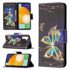 For Samsung Galaxy A13 5G Colored Drawing Pattern Horizontal Flip Phone Leather Case with Holder & Card Slots & Wallet(Big Butterfly) - 1