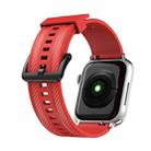 Carbon Fiber Texture Watch Band For Apple Watch Ultra 49mm&Watch Ultra 2 49mm / Series 9&8&7 45mm / SE 3&SE 2&6&SE&5&4 44mm / 3&2&1 42mm(Red) - 1