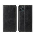 For iPhone 11 Pro Retro Tree Bark Texture PU Magnetic Horizontal Flip Leather Case with Holder & Card Slots & Wallet(Black) - 1